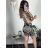 Women's Lace Cotton Short Sleeve Dress (S/M ONE SIZE) ITALIAN FASHION IMM23M7267