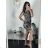 Women's Lace Cotton Short Sleeve Dress (S/M ONE SIZE) ITALIAN FASHION IMM23M7267