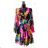 Women's Long Chiffon Short Sleeve Dress (S/M ONE SIZE) ITALIAN FASHION IMWGS231048
