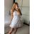 Women's Strapless Long Party Dress (S/M ONE SIZE) ITALIAN FASHION IMPSH2360055 -   white -   S / M