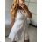 Women's Strapless Long Party Dress (S/M ONE SIZE) ITALIAN FASHION IMPSH2360055 -   white -   S / M
