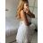 Women's Strapless Long Party Dress (S/M ONE SIZE) ITALIAN FASHION IMPSH2360055 -   white -   S / M