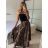 Women's Summer Long Harem Pants (S/M/L ONE SIZE) ITALIAN FASHION IMD24199 -   hnědá gepard -   M / L