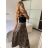 Women's Long Chiffon Short Sleeve Dress (S/M ONE SIZE) ITALIAN FASHION IMWGS231048