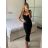 Women's long strapless sequin party dress (S/M ONE SIZE) ITALIAN FASHION IMPMD2360600 -   green khaki -   S / M