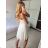 Women's Strapless Long Party Dress (S/M ONE SIZE) ITALIAN FASHION IMPSH2360055 beige S / M