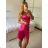 Women's elegant party long sleeve dress (S/M ONE SIZE) ITALIAN FASHION IM322282