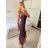 Women's long strapless sequin party dress (S/M ONE SIZE) ITALIAN FASHION IMPMD2360600 S / M black