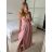 Elegant formal dress with straps for women (S / M ONE SIZE) ITALIAN FASHION IM321576
