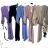 Women's Elegant Belt Long Sleeve Dress (S/M ONE SIZE) ITALIAN FASHION IMM23UN6139