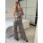 Women's summer tunic set long sleeve and skirt long polka dot (uni s / m) ITALIAN FASHION IMM20118
