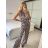 Women's summer tunic set long sleeve and skirt long polka dot (uni s / m) ITALIAN FASHION IMM20118