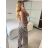 Women's summer tunic set long sleeve and skirt long polka dot (uni s / m) ITALIAN FASHION IMM20118