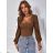 Women's Medium Length Skirt (S/M ONE SIZE) ITALIAN FASHION IMM23HG3154