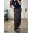 Women's Long Sleeve Shirt Dress (S/M ONE SIZE) ITALIAN FASHION IMWD232607 -   Brown
 -