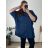 Long Sleeve Dress with Pendant Women's Oversized (3XL / 4XL ONE SIZE) ITALIAN FASHION IMWQ2115022 56/58 dark blue