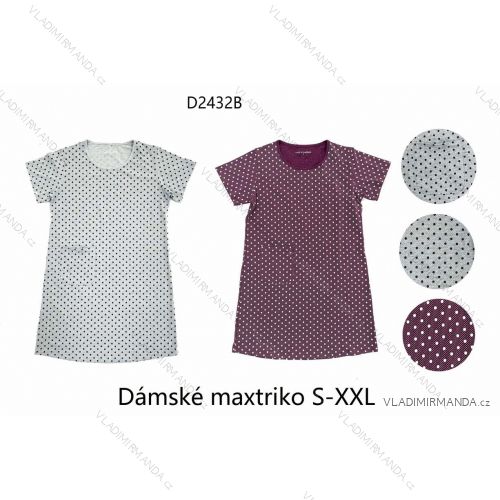 Women's T-shirt maxi short sleeve (S-2XL) WOLF D2432B