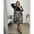 Shirt extended 3/4 long sleeve women's (L/XL/2XL ONE SIZE) ITALIAN FASHION IM423025 56/58 Brown