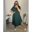Shirt 3/4 sleeve ladies strip (4XL/5XL ONE SIZE) ITALSKÁ MÓDA IM422026