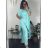 Šaty letní na ramínka dámské (S/M ONE SIZE) ITALSKÁ MÓDA IMPBB22B21841 green S / M