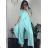 Šaty letní na ramínka dámské (S/M ONE SIZE) ITALSKÁ MÓDA IMPBB22B21841 green S / M