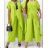 Šaty letní na ramínka dámské (S/M ONE SIZE) ITALSKÁ MÓDA IMPBB22B21841 green S / M