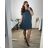 Women's Plus Size Casual Oversize Short Sleeve Dress (XL/2XL/3XL ONE SIZE) ITALIAN FASHION IM723MUSE