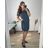 Women's Plus Size Casual Oversize Short Sleeve Dress (XL/2XL/3XL ONE SIZE) ITALIAN FASHION IM723MUSE