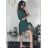 Women's Elegant Long Sleeve Dress (S/M ONE SIZE) ITALIAN FASHION IMM23M6062