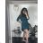 Women's Elegant Long Sleeve Dress (S/M ONE SIZE) ITALIAN FASHION IMM23M6062