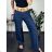Women's Long Pants (XL/2XL/3XL ONE SIZE) ITALIAN FASHION IMC24019 dark blue M / L