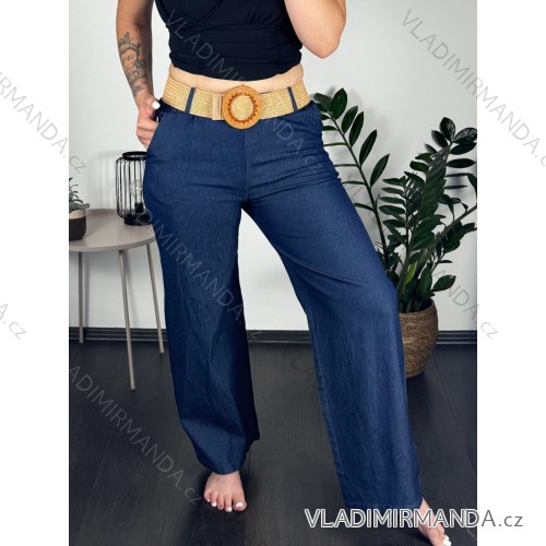 Women's Long Pants (XL/2XL/3XL ONE SIZE) ITALIAN FASHION IMC24019 dark blue M / L
