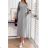 Women's Plus Size Long Warm Long Sleeve Dress (44/46 ONE SIZE) ITALIAN FASHION IMD24324