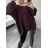 Shirt 3/4 sleeve ladies strip (4XL/5XL ONE SIZE) ITALSKÁ MÓDA IM422026