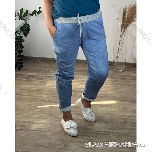 Tepláky dlouhé dámské (S/M/L ONE SIZE) ITALSKÁ MÓDA IMN20043IMB -   Light blue -   XL/2XL