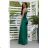 Women's Strapless Long Satin Party Dress (34-42) POLISH FASHION PMLEL24NATHALIE 38 dark emerald
