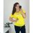 Tunic with pendant short sleeve women's plus size (3XL/4XL ONE SIZE) ITALIAN FASHION IMSM24SUMMER