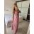 Women's Long Sleeve Hoodie Dress (S / M ONE SIZE) ITALIAN FASHION IMWA216095 -   dark pink
 -   M / L