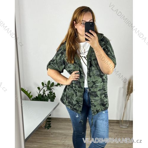 Women's Plus Size Long Sleeve Cardigan (56/58 ONE SIZE) ITALIAN FASHION IMWQ24295