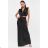 Women's Medium Length Skirt (S/M ONE SIZE) ITALIAN FASHION IMM23HG3154 S / M black