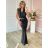 Women's Medium Length Skirt (S/M ONE SIZE) ITALIAN FASHION IMM23HG3154 S / M black