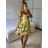 Women's short summer dress with straps (S/M ONE SIZE) ITALIAN FASHION IMPBB24B22578