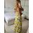 Long summer dress with straps for women (S/M ONE SIZE) ITALIAN FASHION IMPBB23B23745 -   white -   S / M