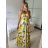 Long summer dress with straps for women (S/M ONE SIZE) ITALIAN FASHION IMPBB23B23745 -   white -   S / M