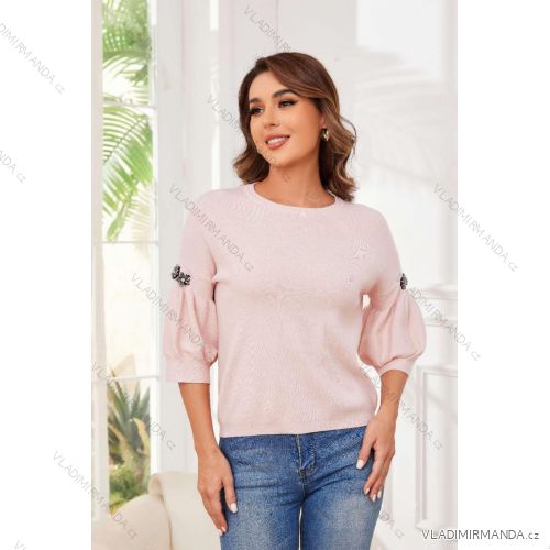 Women's Elegant Belt Long Sleeve Dress (S/M ONE SIZE) ITALIAN FASHION IMM23UN6139