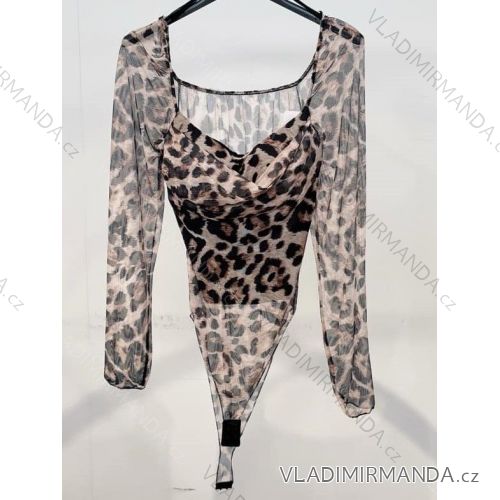 Women's Elegant Belt Long Sleeve Dress (S/M ONE SIZE) ITALIAN FASHION IMM23UN6139