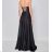 Women's Long Elegant Strapless Party Dress (SL) FRENCH FASHION FMPEL23EMMA