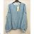 Women's Oversize Long Sleeve Knitted Sweater (S/M ONE SIZE) ITALIAN FASHION IMPSH243136A