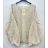 Women's Oversize Long Sleeve Knitted Sweater (S/M ONE SIZE) ITALIAN FASHION IMPSH243136A