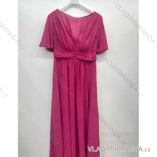 Women's Plus Size Elegant Long Sleeve Party Dress (42/44/46 ONE SIZE) ITALIAN FASHION IMPSH2450278